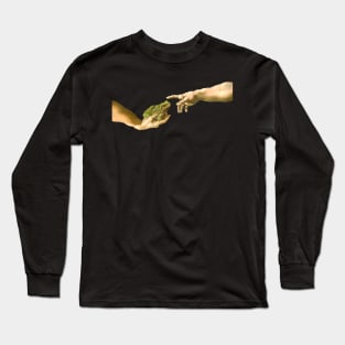 Creation of a Frog, Michelangelo Frog Long Sleeve T-Shirt